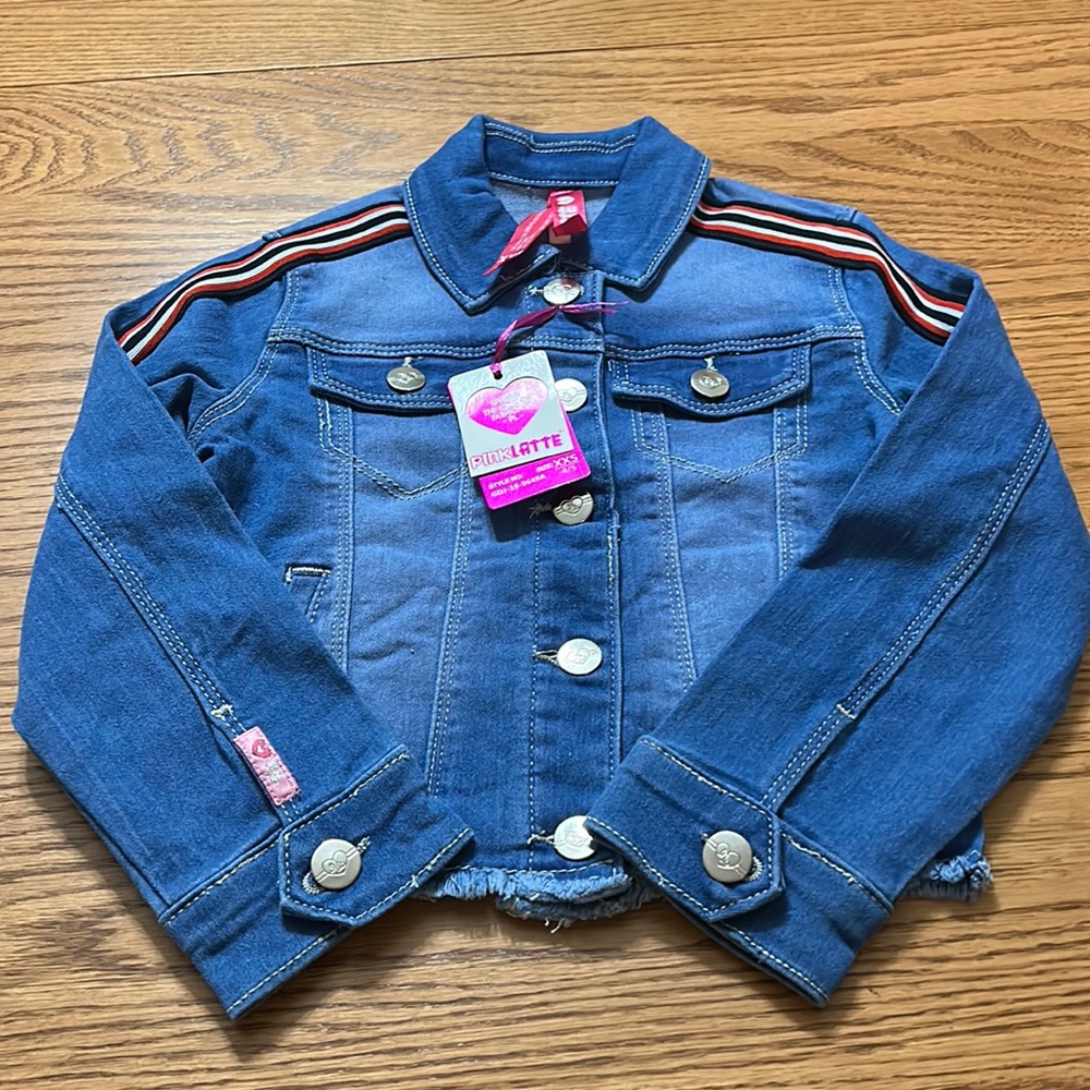 Pink Latte Jean Jacket Size 4/5 NWT